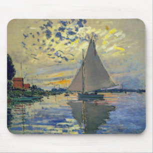 Mousepad Claude Monet - Navio de vela no Le Petit-Gennevill