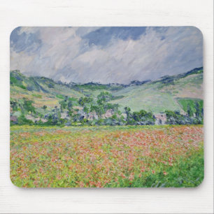 Mousepad Claude Monet o campo da papoila perto de