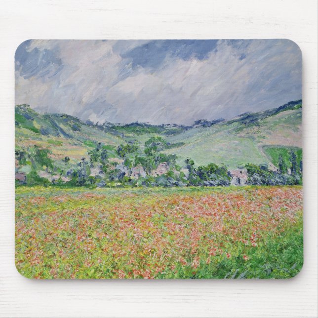 Mousepad Claude Monet | o campo da papoila perto de (Frente)