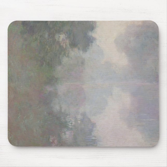 Mousepad Claude Monet | o Seine em Giverny, névoas da manhã (Frente)