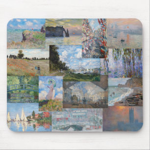 Mousepad Claude Monet - Patchwork de obras de arte