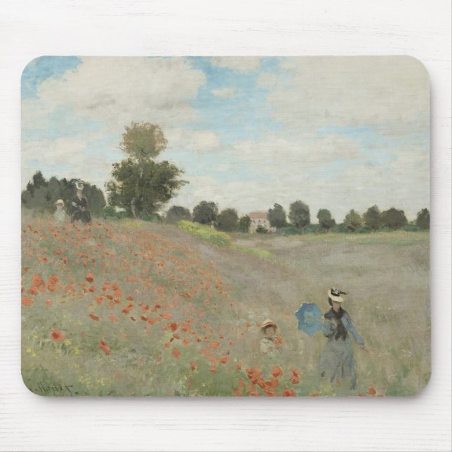 Mousepad Claude Monet - Poppy Field (Frente)