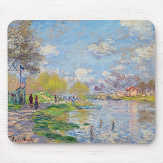 Mousepad Claude Monet - Primavera às Margens do Sena (Frente)