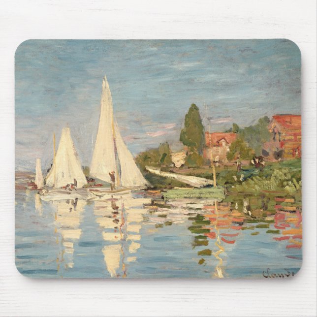 Mousepad Claude Monet| Regatta at Argenteuil, c.1872 (Frente)
