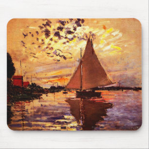Mousepad Claude Monet-Sailboat no Le Petit-Gennevilliers