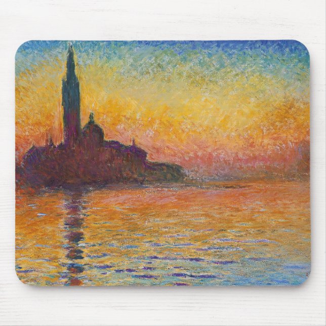 Mousepad Claude Monet - San Giorgio Maggiore em Dusk (Frente)