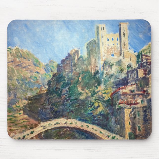 Mousepad Claude Monet trabalho de arte - O Castelo de Dolce (Frente)