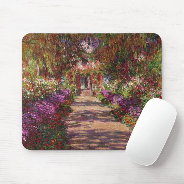 Mousepad Claude Monet | Via no Jardim Monet (Com mouse)