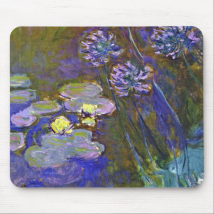 Mousepad Claude Monet Water Lily Agapanthus