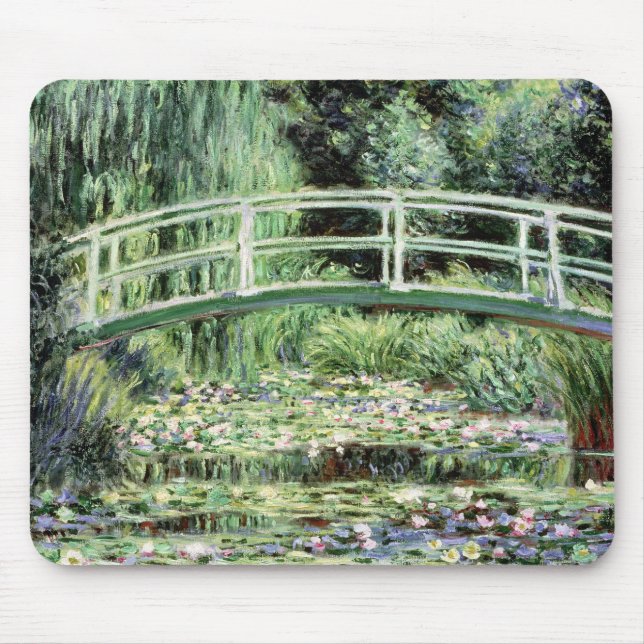 Mousepad Claude Monet | Waterlilies branco, 1899 (Frente)
