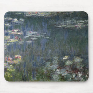 Mousepad Claude Monet Waterlilies: Reflexões verdes