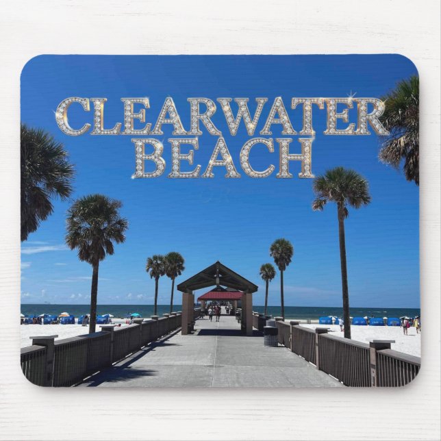 Mousepad Clearwater Beach Florida Suporte de Mouse (Frente)