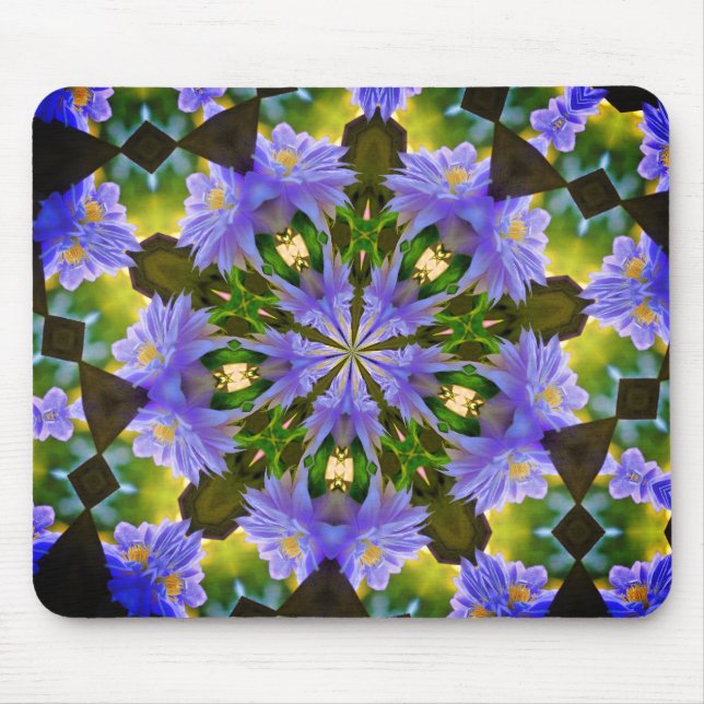 Mousepad Clematis Abstrato Flower Art (Frente)