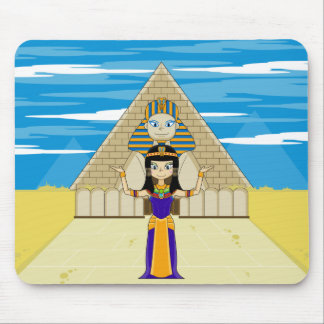 Mousepad Cleopatra & grande esfinge de Giza