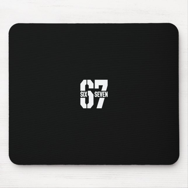 Mousepad Clic 67 Meme - Eu Amo Seis Sete 1  (Frente)