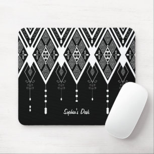 Mousepad Cliente Branco E Preto Americano Nativo