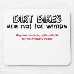 Mousepad Clinicamente Insano - Motocross de Bicicleta Off-R
