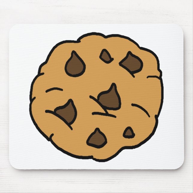 Mousepad Clipart de desenho animado Biscoito de chocolate G (Frente)
