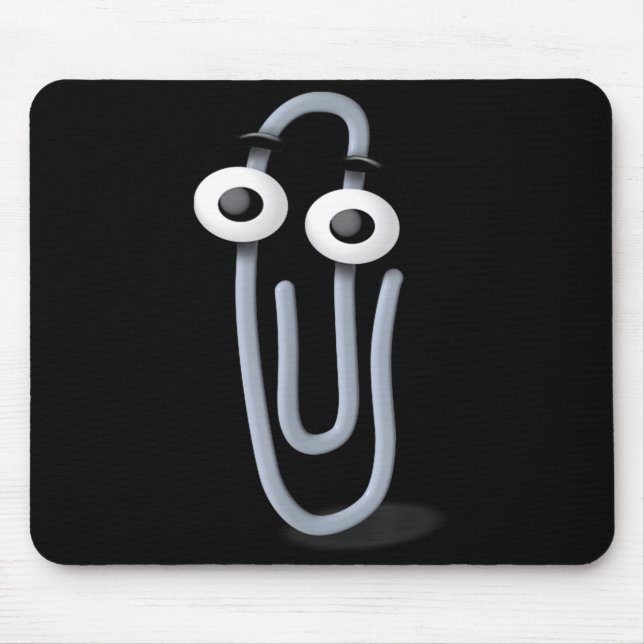 Mousepad Clippy Paper Clip Funny Meme Page Note  (Frente)