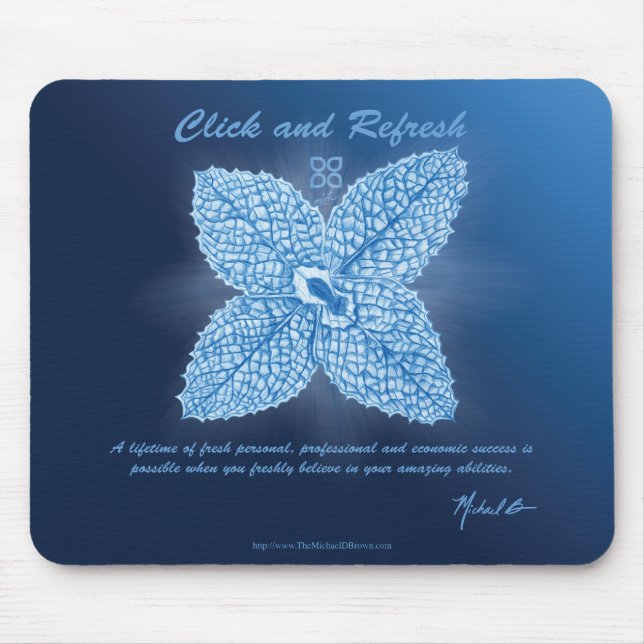 Mousepad Clique e refresque o tapete do rato (Frente)