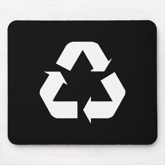 Mousepad Clique em Design de Sinal branco verde padrão (Frente)