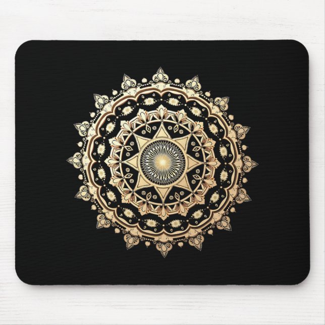 Mousepad Clique em Estilo Mandala 86 47 Sutil Anti Trump Re (Frente)