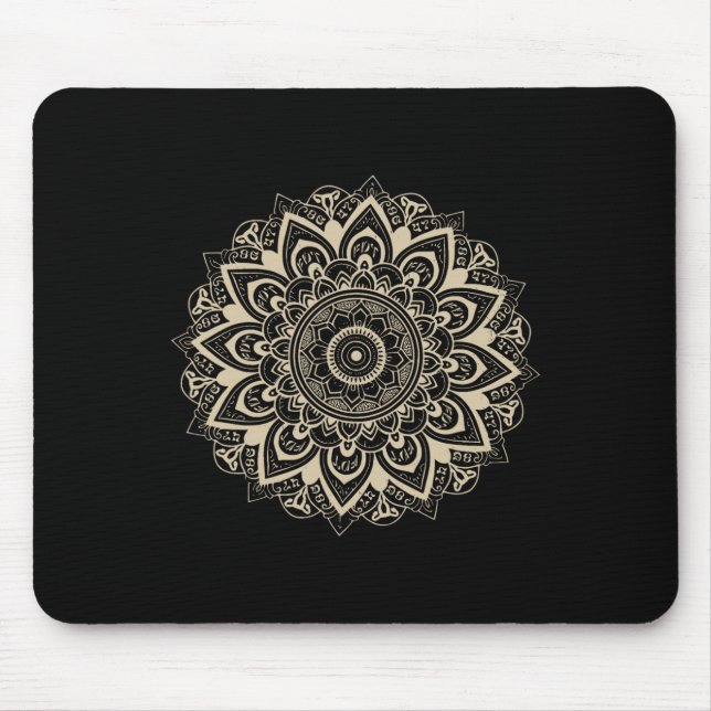 Mousepad Clique em Estilo Mandala 86 47 Sutil Anti Trump Re (Frente)