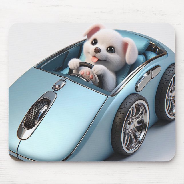 Mousepad Clique no & Vroom: Puppy Driver Edition (Frente)
