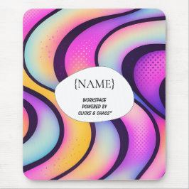 Mousepad Cliques & Caos – Design Abstrato Personalizado