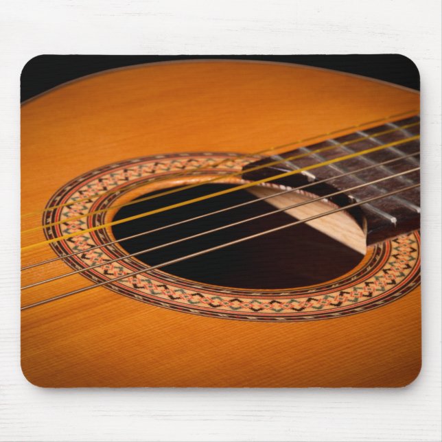 Mousepad Close up da guitarra acústica (Frente)