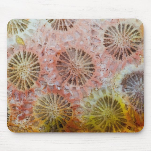 Mousepad Close Up de Coral Rosa (Frente)