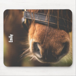 Mousepad Close up de um nariz bonito do cavalo de Brown