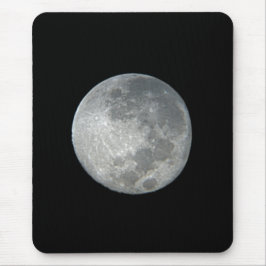 Mousepad Close-Up Lua Cheia no Céu Noturno. Fotografia