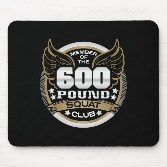 Mousepad Clube de Agachamento de 270 Kg Para Levantador de  (Frente)