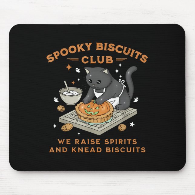 Mousepad Clube de Biscoitos de Soky Black Cat Pumpkin Hallo (Frente)