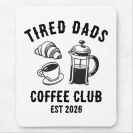 Mousepad Clube de Café dos Pais Retros Personalizados Cansa