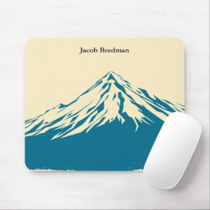 Mousepad Clube de Esqui Retro Pós-Temporada Vintage Inverno