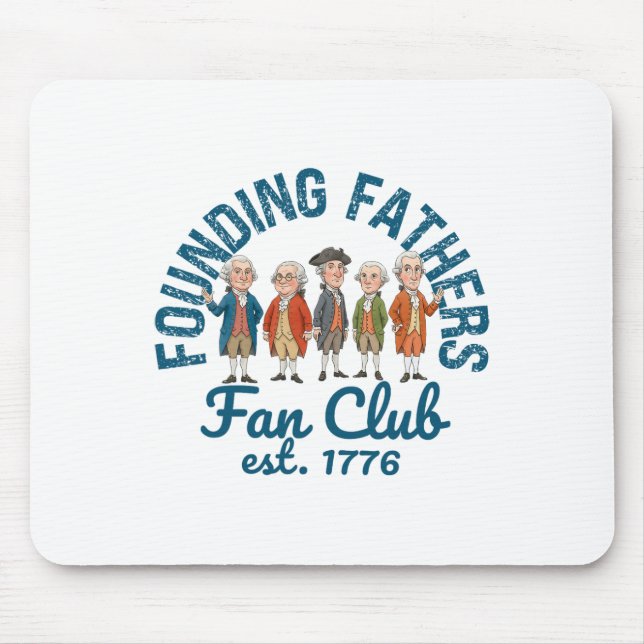 Mousepad Clube de Fãs dos Pais Fundadores Professor de Hist (Frente)