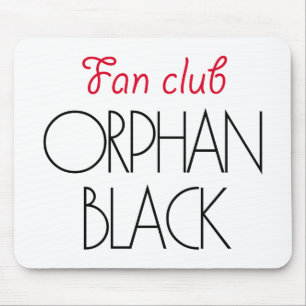 Mousepad Clube de fãs preto órfão