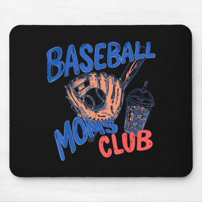 Mousepad Clube de Mães de Beisebol Retro Café Gelado Srts M (Frente)