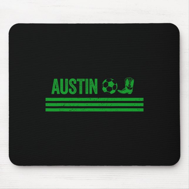 Mousepad Clube de Pé de Bota Cowboy de Austin (Frente)
