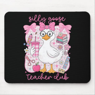 Mousepad Clube de Professor de Ganso Bobo, Volta à Escola,