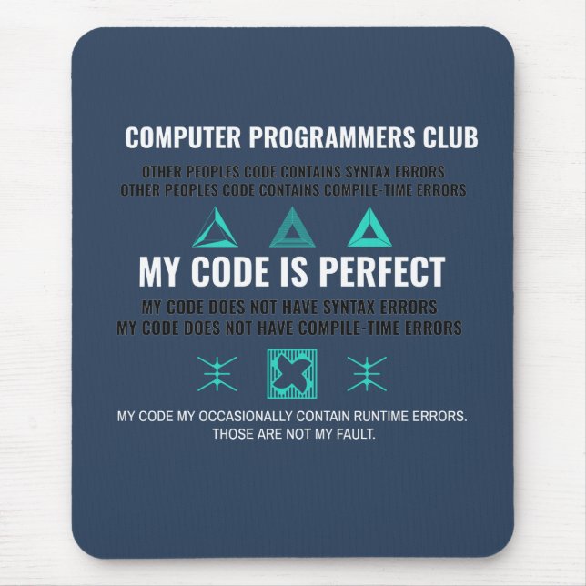 Mousepad clube de programadores de computador  (Frente)