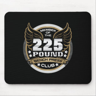 Mousepad Clube de Supino de 225 Libras para Halterofilistas