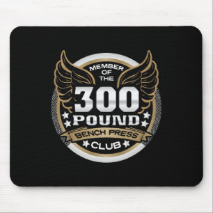 Mousepad Clube de Supino de 300 Libras para Halterofilistas