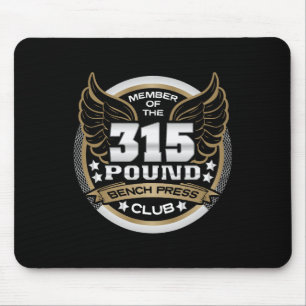 Mousepad Clube de Supino de 315 Libras para Halterofilismo