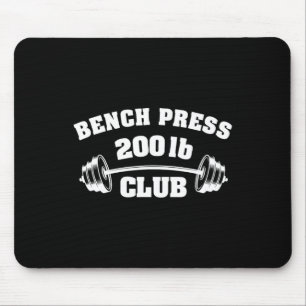 Mousepad Clube de Supino Reto de 200 Libras Academia Levant