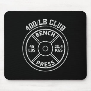 Mousepad Clube de Supino Reto de 400 Libras Academia Levant