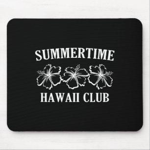 Mousepad Clube de Verão Havaí Praia da Ilha Havaiana Surfe