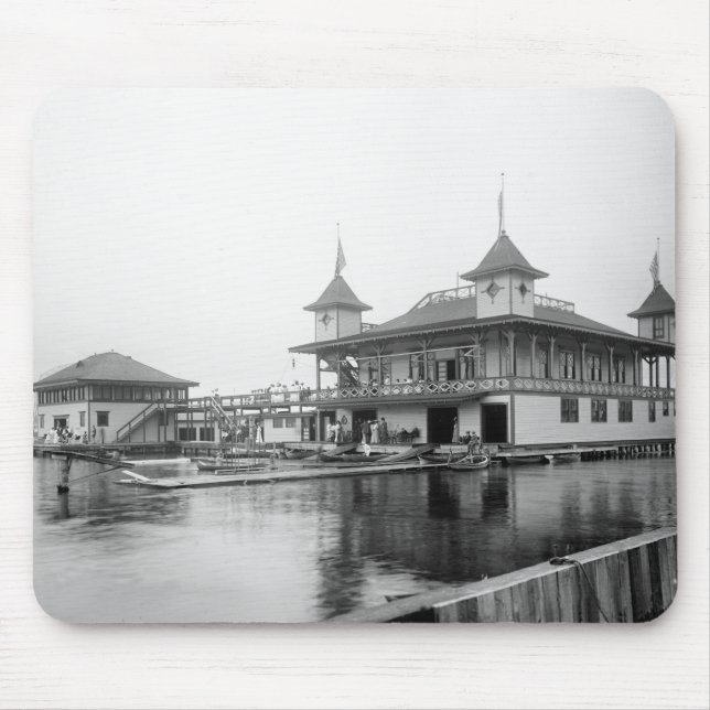 Mousepad Clube do barco de Duluth: 1906 (Frente)